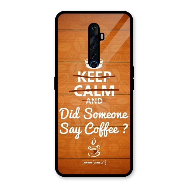 Coffee Ardour Glass Back Case for Oppo Reno2 Z