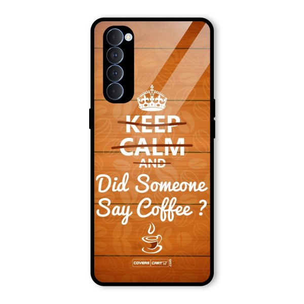 Coffee Ardour Glass Back Case for Oppo Reno4 Pro