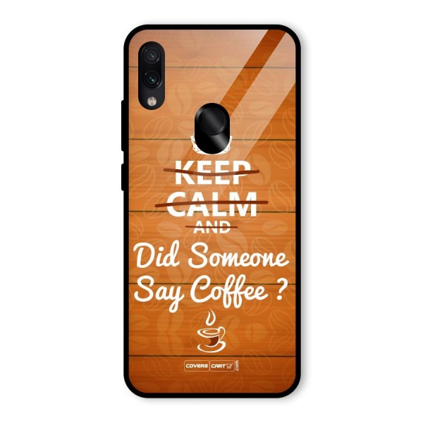 Coffee Ardour Glass Back Case for Redmi Note 7