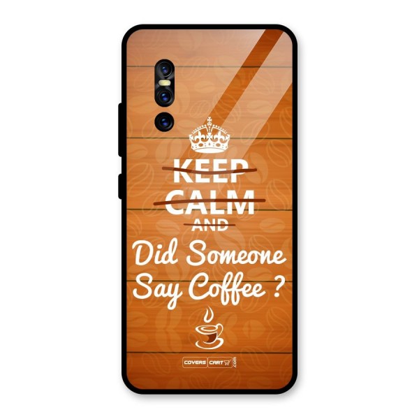 Coffee Ardour Glass Back Case for Vivo V15 Pro