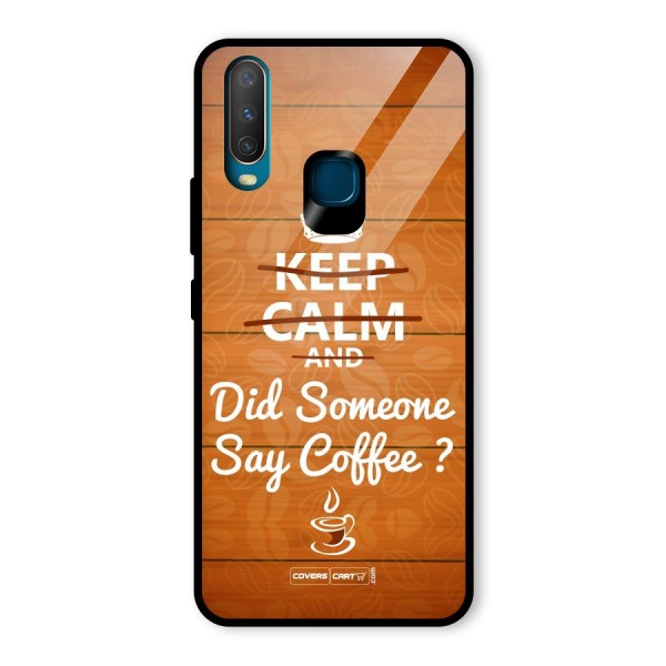 Coffee Ardour Glass Back Case for Vivo Y17