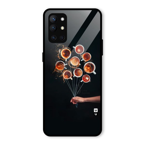 Coffee Balloon Glass Back Case for OnePlus 9R