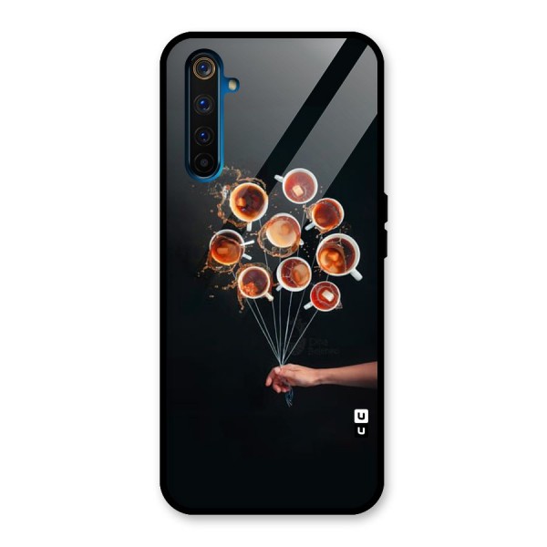 Coffee Balloon Glass Back Case for Realme 6 Pro