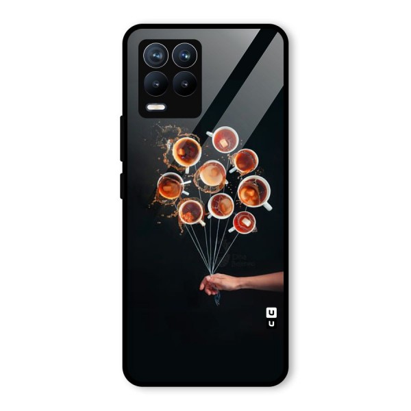 Coffee Balloon Glass Back Case for Realme 8