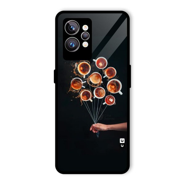 Coffee Balloon Glass Back Case for Realme GT2 Pro