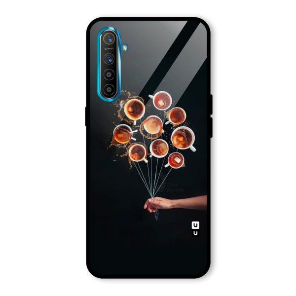 Coffee Balloon Glass Back Case for Realme XT