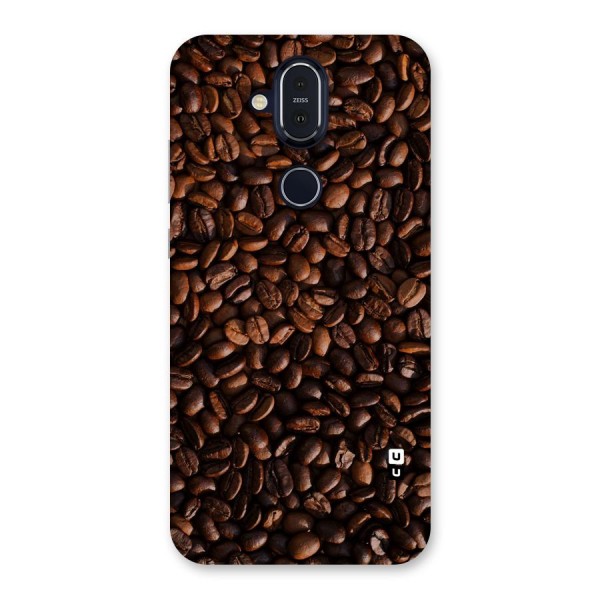 Coffee Beans Scattered Back Case for Nokia 8.1