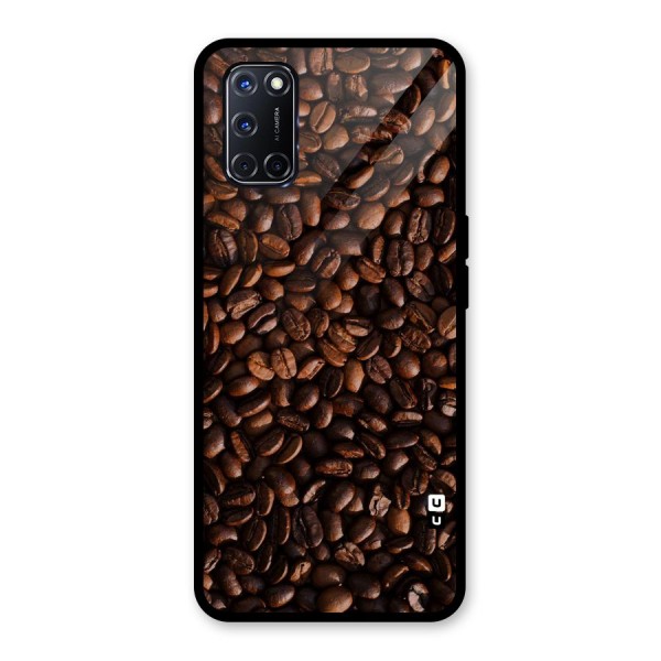 Coffee Beans Scattered Glass Back Case for Oppo A52