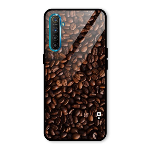 Coffee Beans Scattered Glass Back Case for Realme XT