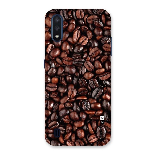 Coffee Beans Texture Back Case for Galaxy M01