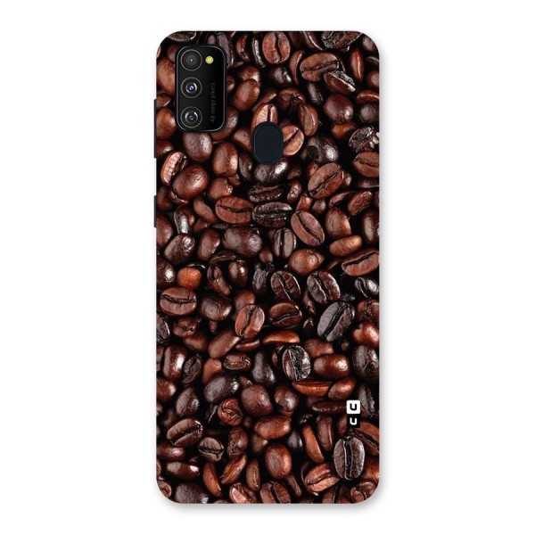 Coffee Beans Texture Back Case for Galaxy M21