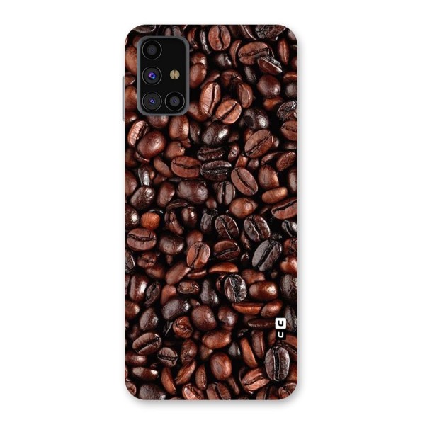 Coffee Beans Texture Back Case for Galaxy M31s