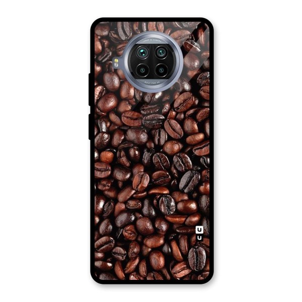 Coffee Beans Texture Glass Back Case for Mi 10i