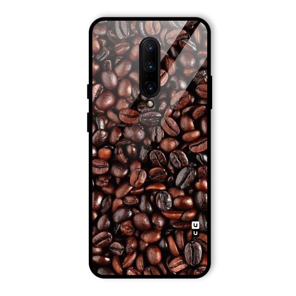 Coffee Beans Texture Glass Back Case for OnePlus 7 Pro