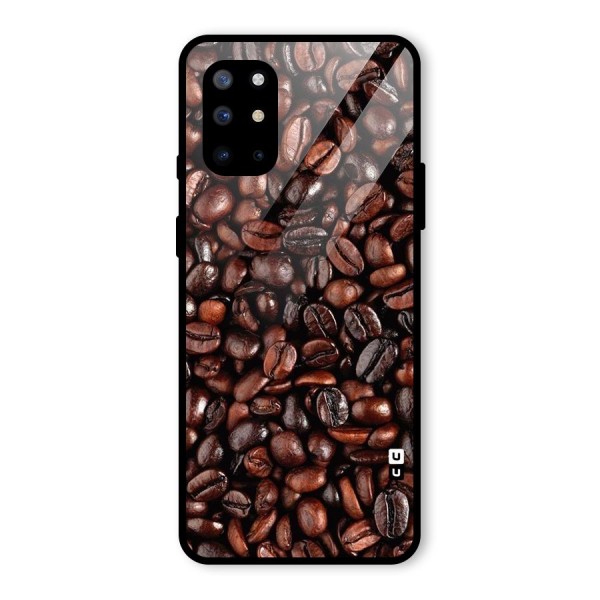 Coffee Beans Texture Glass Back Case for OnePlus 8T