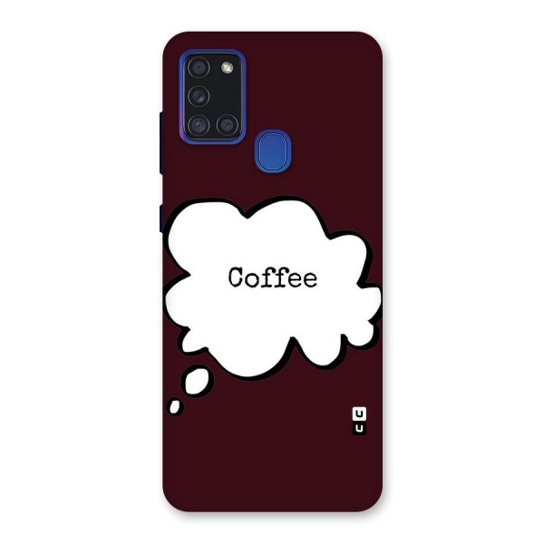 Coffee Bubble Back Case for Galaxy A21s