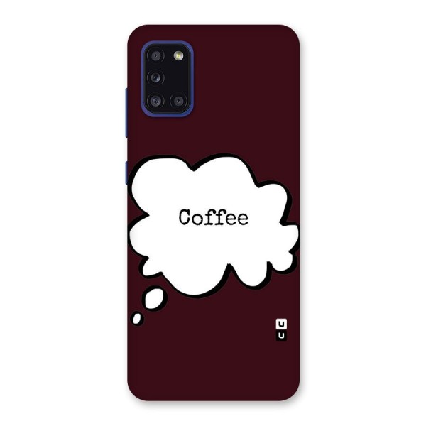 Coffee Bubble Back Case for Galaxy A31