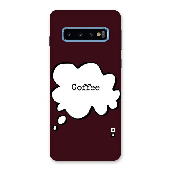 Coffee Bubble Back Case for Galaxy S10