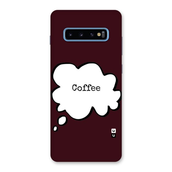 Coffee Bubble Back Case for Galaxy S10 Plus