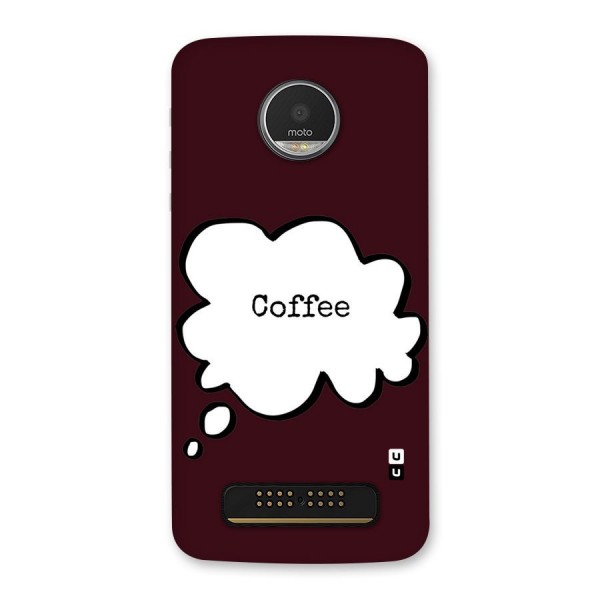 Coffee Bubble Back Case for Moto Z Play