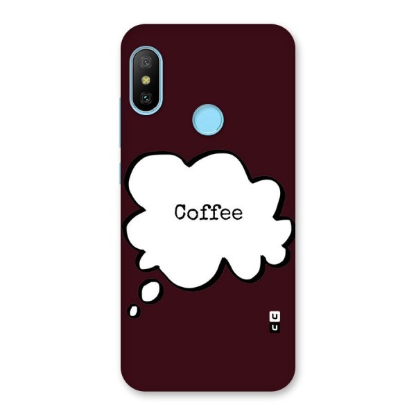 Coffee Bubble Back Case for Redmi 6 Pro