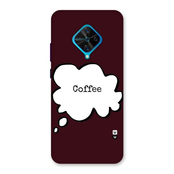 Coffee Bubble Back Case for Vivo S1 Pro