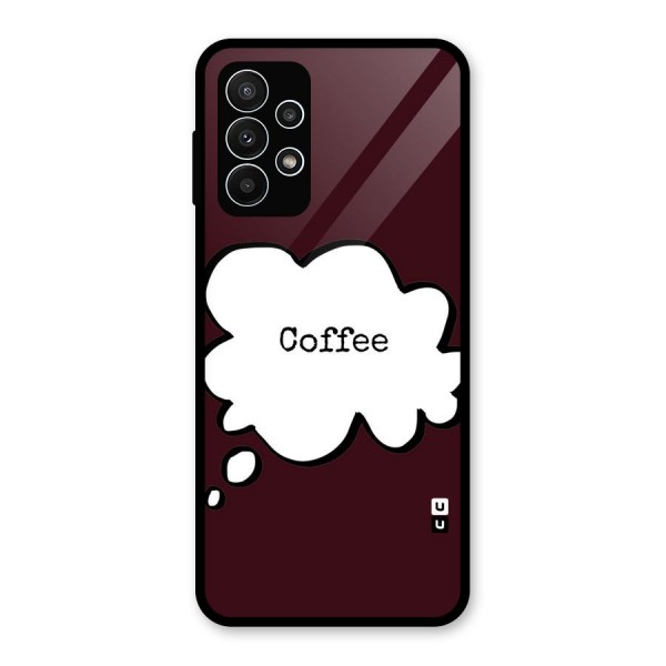 Coffee Bubble Glass Back Case for Galaxy A23