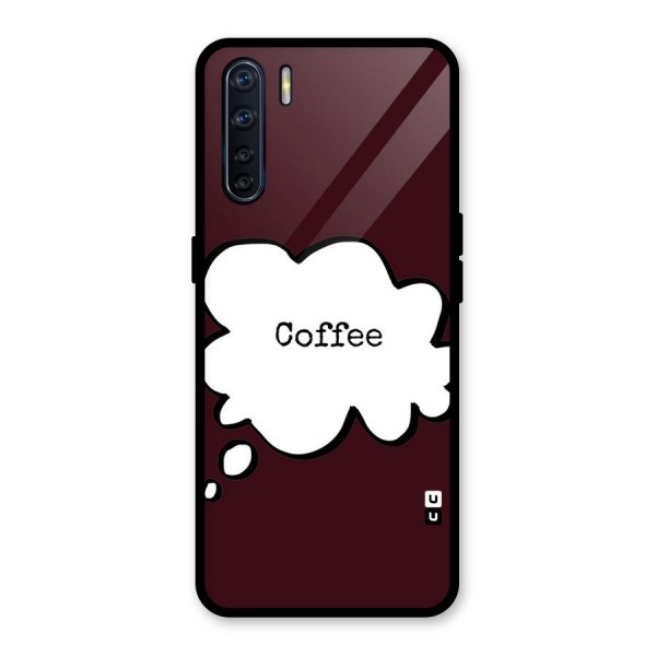 Coffee Bubble Glass Back Case for Oppo F15