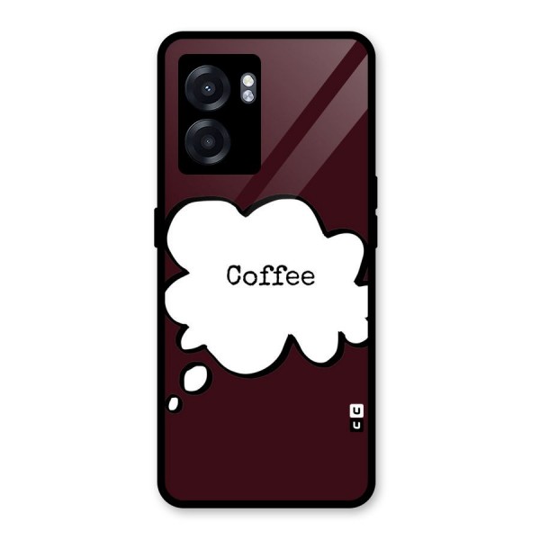 Coffee Bubble Glass Back Case for Oppo K10 (5G)