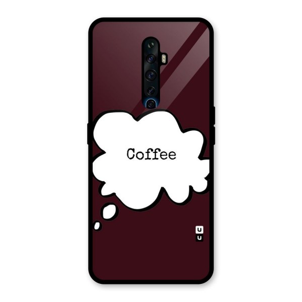 Coffee Bubble Glass Back Case for Oppo Reno2 Z