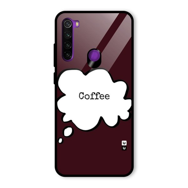 Coffee Bubble Glass Back Case for Redmi Note 8