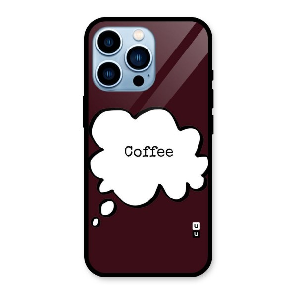 Coffee Bubble Glass Back Case for iPhone 13 Pro