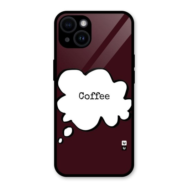 Coffee Bubble Glass Back Case for iPhone 14