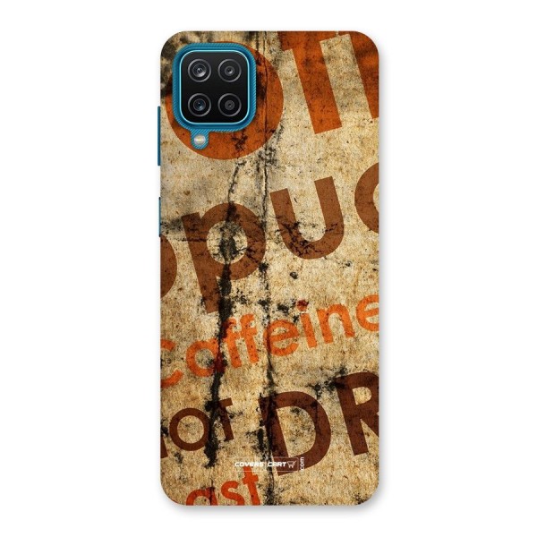 Coffee Caffeine Back Case for Galaxy F12