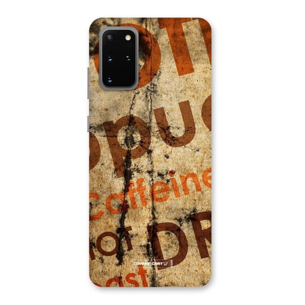 Coffee Caffeine Back Case for Galaxy S20 Plus