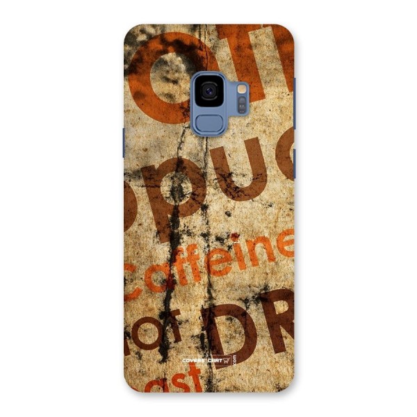 Coffee Caffeine Back Case for Galaxy S9