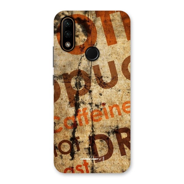 Coffee Caffeine Back Case for Lenovo A6 Note