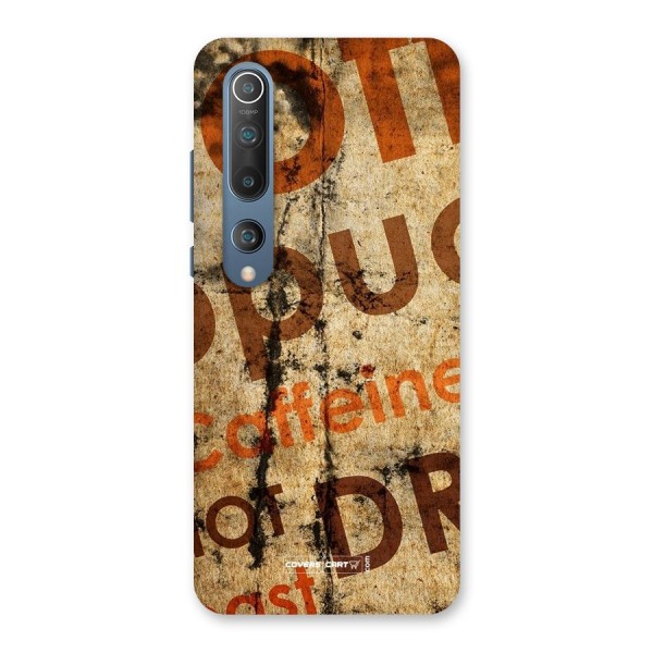 Coffee Caffeine Back Case for Mi 10