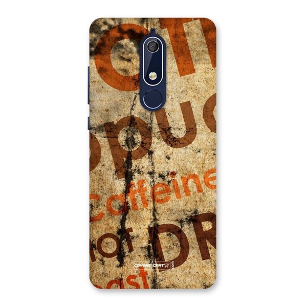 Coffee Caffeine Back Case for Nokia 5.1