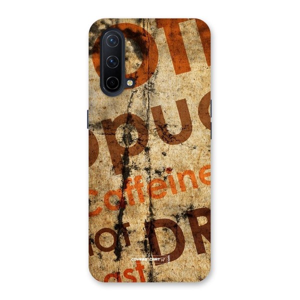 Coffee Caffeine Back Case for OnePlus Nord CE 5G