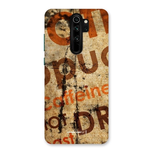 Coffee Caffeine Back Case for Redmi Note 8 Pro