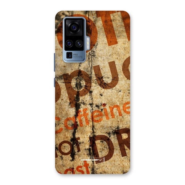 Coffee Caffeine Back Case for Vivo X50 Pro