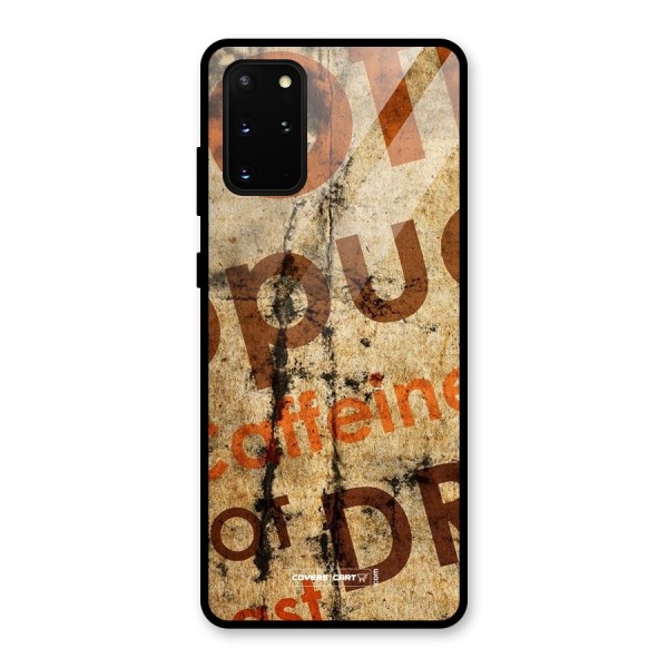 Coffee Caffeine Glass Back Case for Galaxy S20 Plus