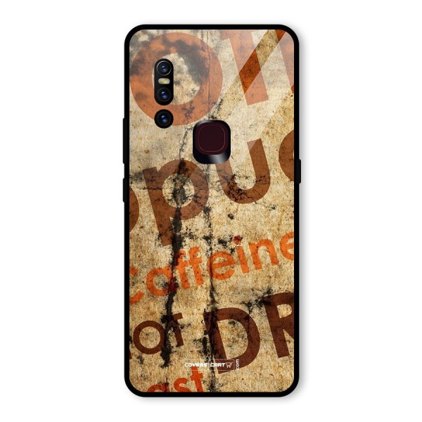 Coffee Caffeine Glass Back Case for Vivo V15