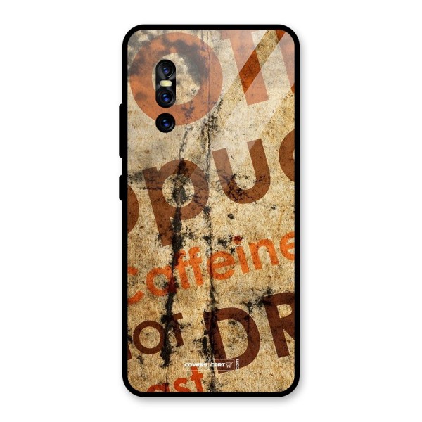 Coffee Caffeine Glass Back Case for Vivo V15 Pro