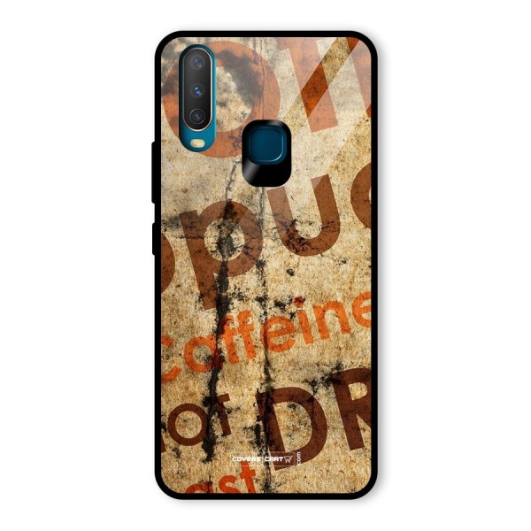 Coffee Caffeine Glass Back Case for Vivo Y15