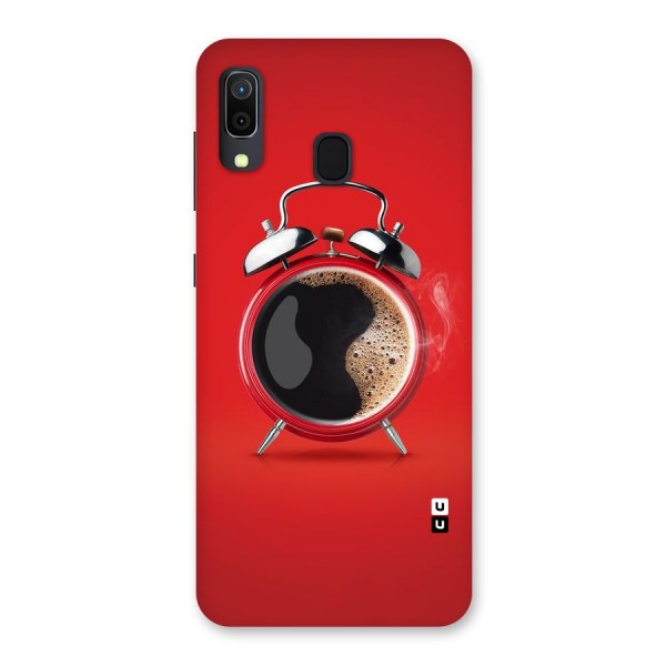 Coffee Clock Back Case for Galaxy A20