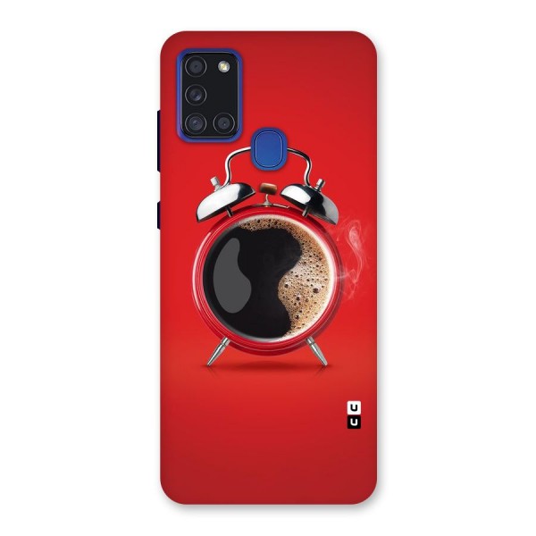 Coffee Clock Back Case for Galaxy A21s