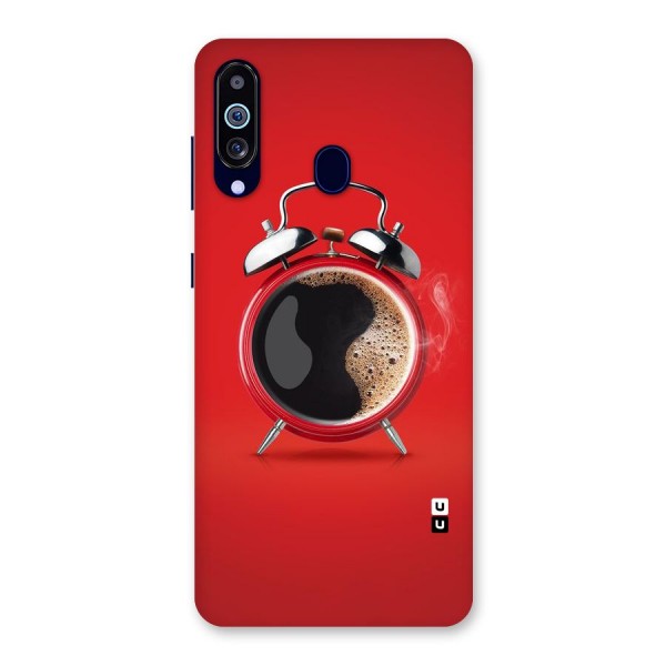 Coffee Clock Back Case for Galaxy A60