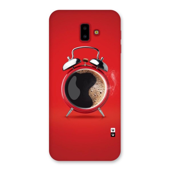 Coffee Clock Back Case for Galaxy J6 Plus